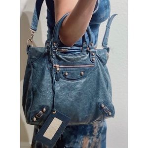 Balenciaga with Rosegold Hardware/ Lamb Skin